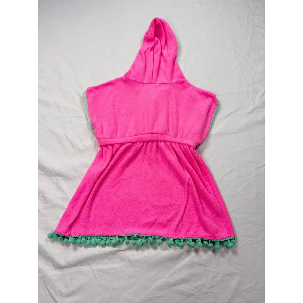 Nicole Miller New York toddler towel dress, cover up. Size 2T. hooded. swimwear